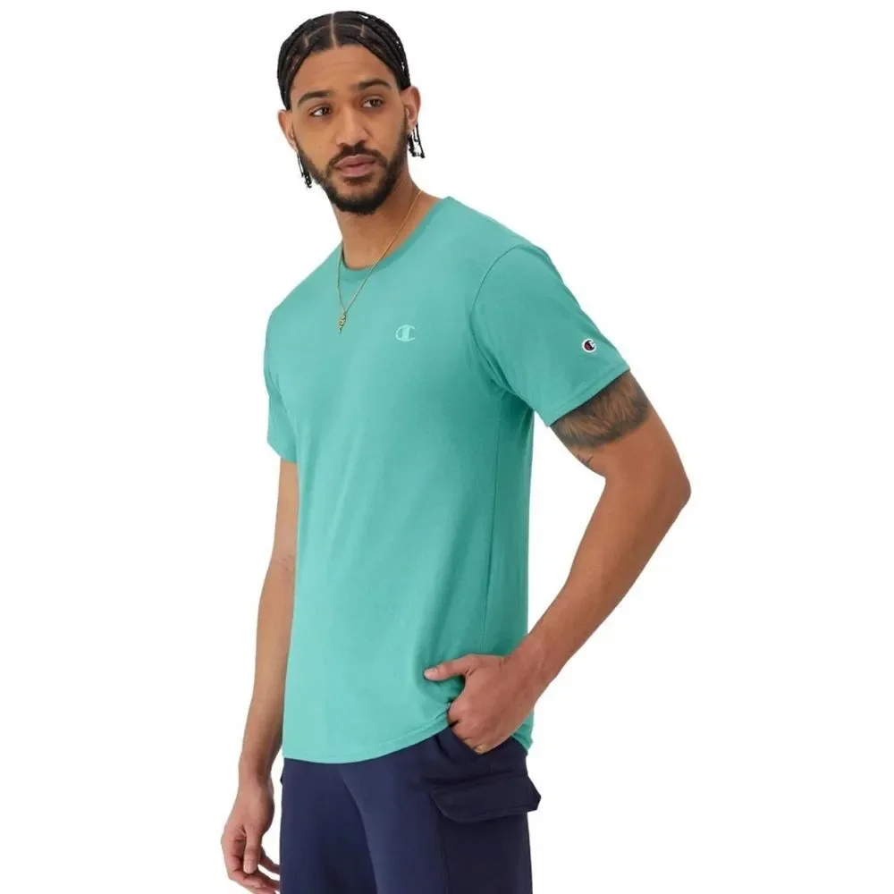 NWT Champion Aqua T-Shirt with Logo - Picture 6 of 6